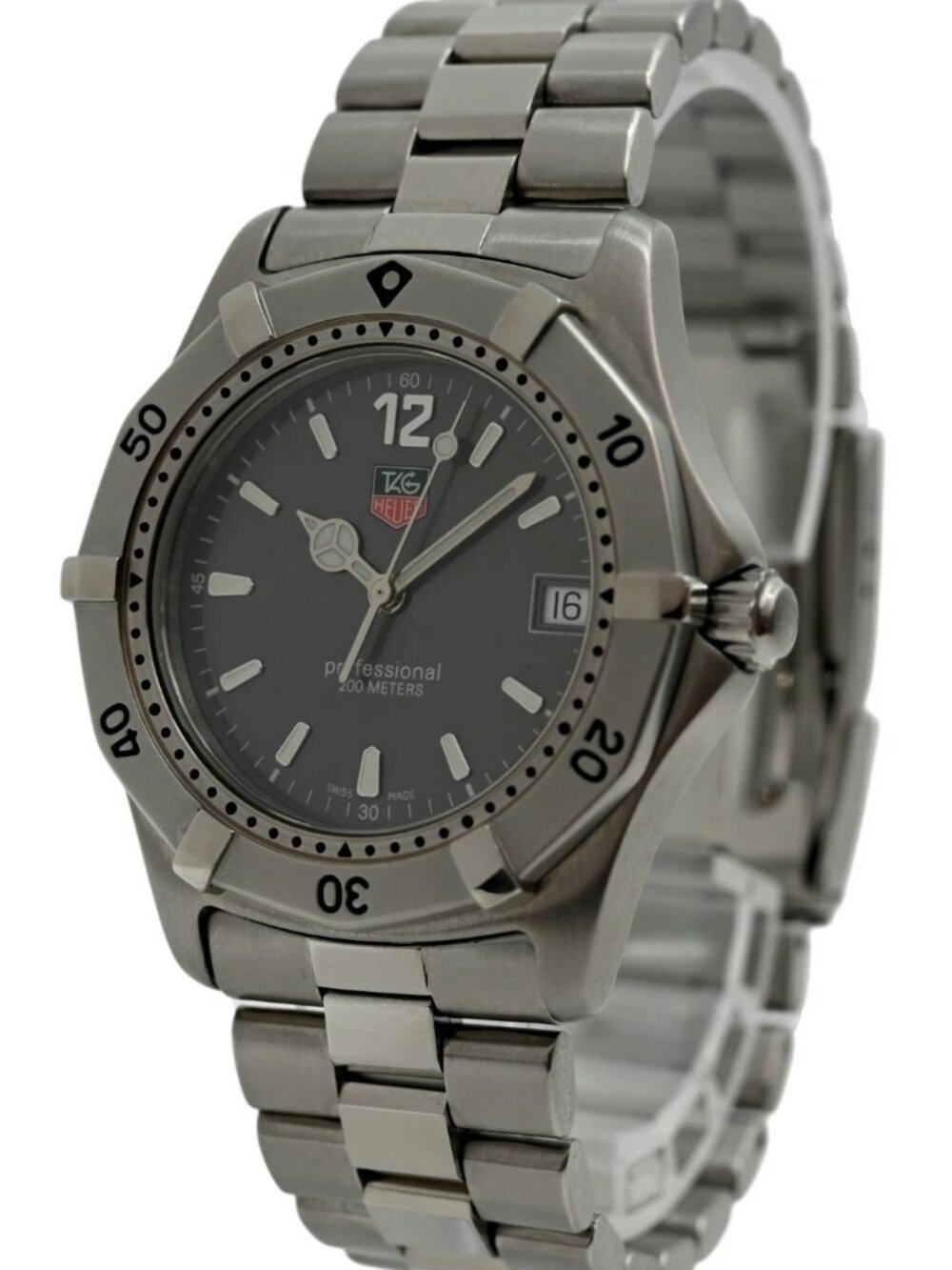 Tag Heuer 38mm Men's Professional 2000 Series Silver Dial Watch! Ref: WK1115-0!